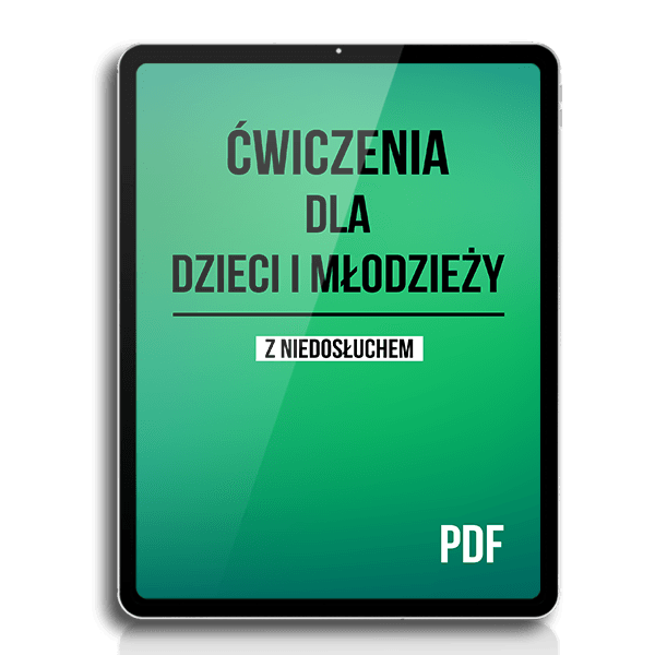Ebook ćwiczenia dla dzieci i młodzieży szkolnej z niedosłuchem